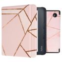 imoshion Design Slim Hard Sleepcover mit Stand für das Kobo Libra 2 / Tolino Vision 6 - Pink Graphic