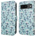 imoshion Design Klapphülle für das Google Pixel 8a - Blue Flowers