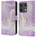 imoshion Design Klapphülle für das Xiaomi Redmi Note 13 Pro (5G) / Poco X6 - Purple Marble