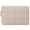 Selencia Puffy Laptop Hülle 13-14 Zoll - Laptop Sleeve - Beige