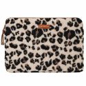 Selencia Teddy Laptop Hülle 15-16 Zoll - Laptop Sleeve - Leopard