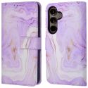 imoshion Design Klapphülle für das Samsung Galaxy S24 Plus - Purple Marble