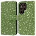 imoshion Design Klapphülle für das Samsung Galaxy S24 Ultra - Green Flowers