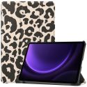 imoshion Design Trifold Klapphülle für das Samsung Tab S9 FE / Tab S9 - Leopard