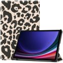 imoshion Design Trifold Klapphülle für das Samsung Galaxy Tab S9 11.0 Zoll - Leopard