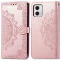 imoshion Mandala Klapphülle für das Motorola Moto G73 - Rose Gold