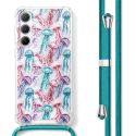 imoshion Design Hülle mit Band für das Samsung Galaxy A55 - Jellyfish Watercolor