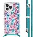 iMoshion Design Hülle mit Band für das iPhone 13 Pro Max - Jellyfish Watercolor