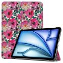 imoshion Design Trifold Klapphülle für das iPad Air 13 Zoll (2024) M2 - Floral Watercolor