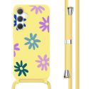 imoshion Silikonhülle design mit Band für das Samsung Galaxy A35 - Yellow Flower Distance