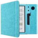 imoshion Vegan Leather Klapphülle für das Kobo Libra Colour - Hellblau