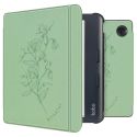 imoshion Design Slim Hard Case Sleepcover mit Stand für das Kobo Libra Colour - Floral Green