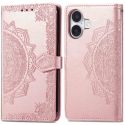 imoshion Mandala Klapphülle für das iPhone 16 - Rose Gold