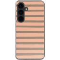 imoshion Design Hülle Samsung Galaxy S24 - Striped Peach Reverse