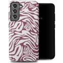 Selencia Vivid Back Cover für das Samsung Galaxy S21 FE - Trippy Swirl Dark Rose