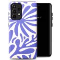 Selencia Vivid Back Cover für das Samsung Galaxy A52(s) (5G/4G) - Modern Bloom Sapphire Blue