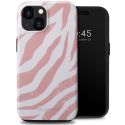 Selencia Vivid Back Cover für das iPhone 15  - Colorful Zebra Old Pink