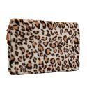 imoshion Fluffy Laptop Hülle 13-14 Zoll - Laptop Sleeve - Leopard Orange